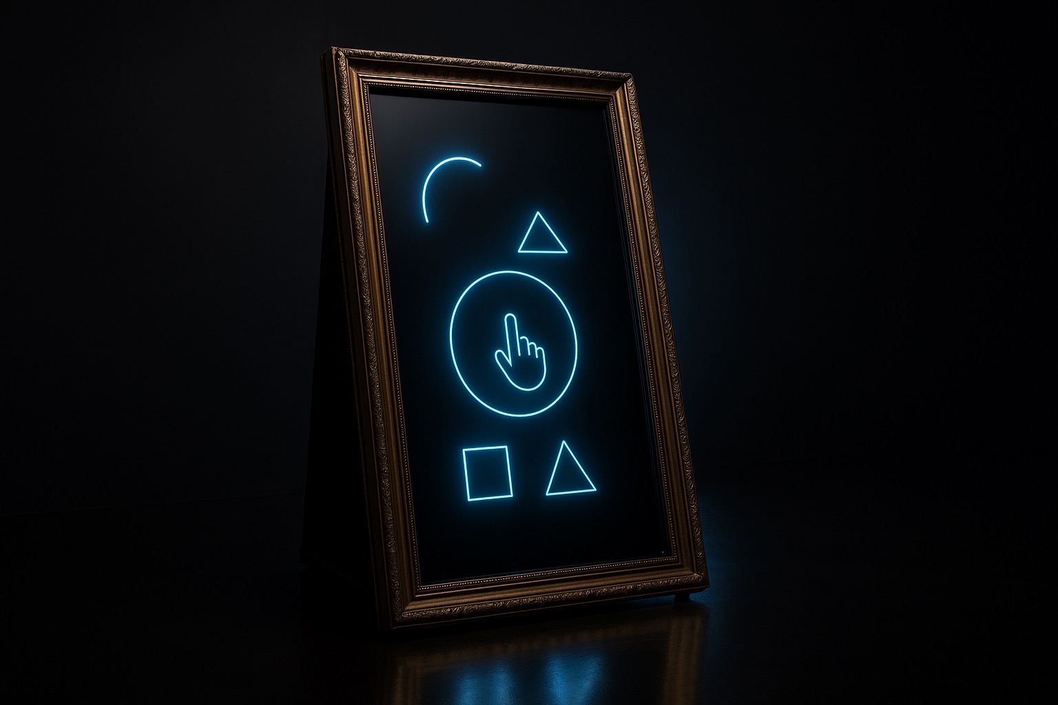 Interactive magic mirror photo booth